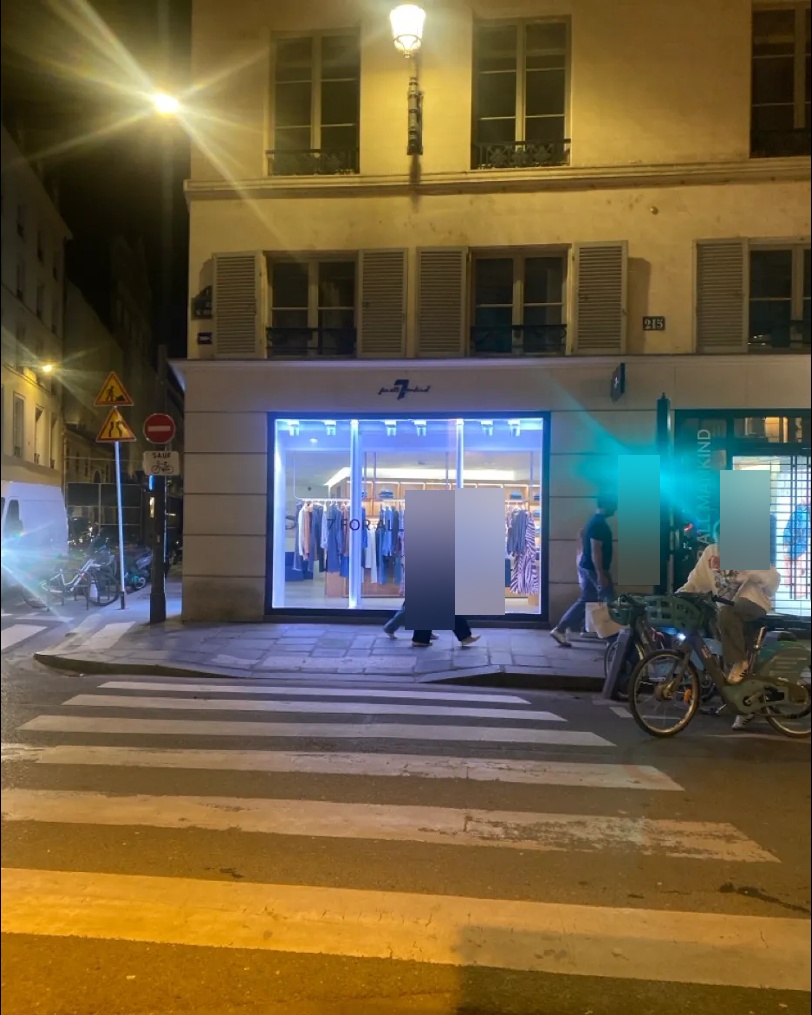 The store across the street, Rue Saint-Honoré